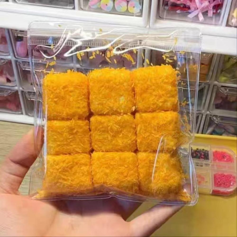 Fried Meatball Coconut Cube Squeeze Toy Cat Paw Simulated Food Squeeze Toy Party Gifts