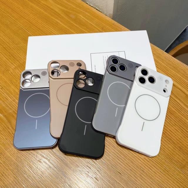Тонкий чехол для телефона iPhone17PROMAX с ароматерапией, магнитный, безрамочный, подходит для Apple 16, матовый на ощупь
