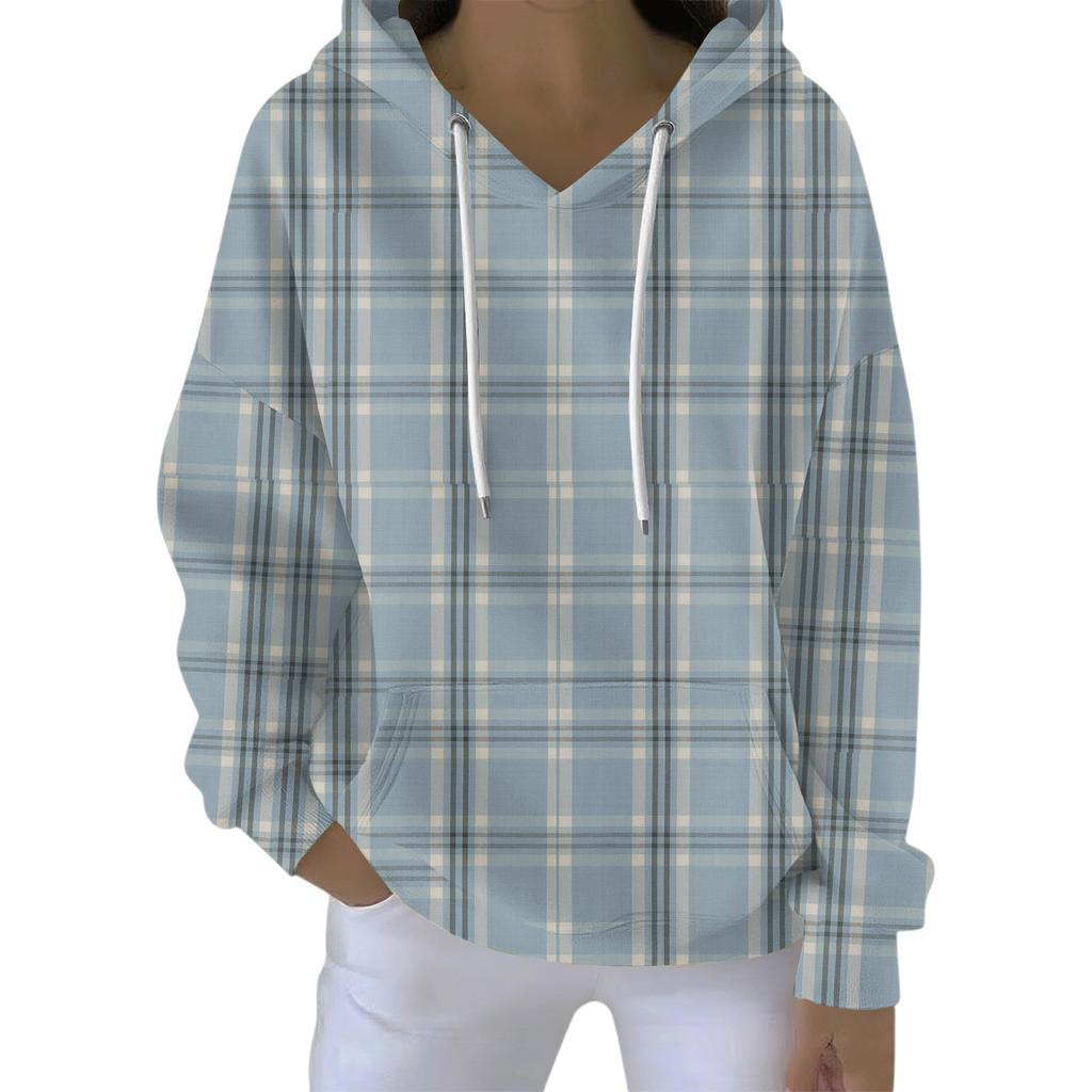 Women's Fashion Casual Hooded Loose Printed Long Sleeve Sweatshirt