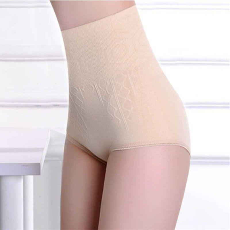 Женские бесшовные трусы-боди с высокой эластичностью, высокой талией и контролем живота для безупречного силуэта