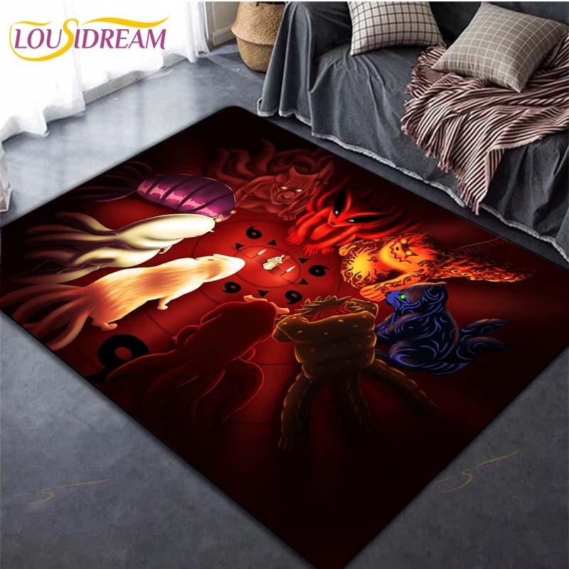 Коврик в стиле аниме, ковер, ковры Наруто для гостиной, мягкий напольный коврик, коврики для спальни, дверной коврик, нескользящие коврики, коврик для ванной