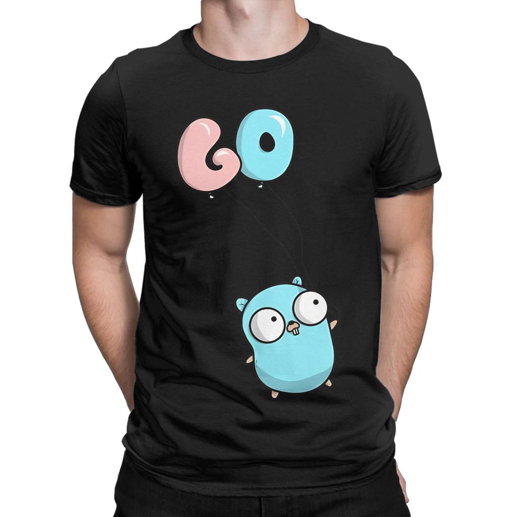 Golang Gopher Funny 100 Cotton Tshirt Gopher Tops Tees For Unisex