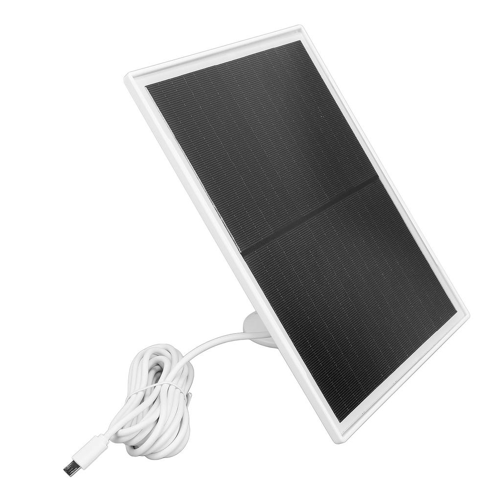 10W Solar Panel for Security Camera Waterproof 5V Camera Solar Panel Charger with Bracket Micro USB Port for Outdoor