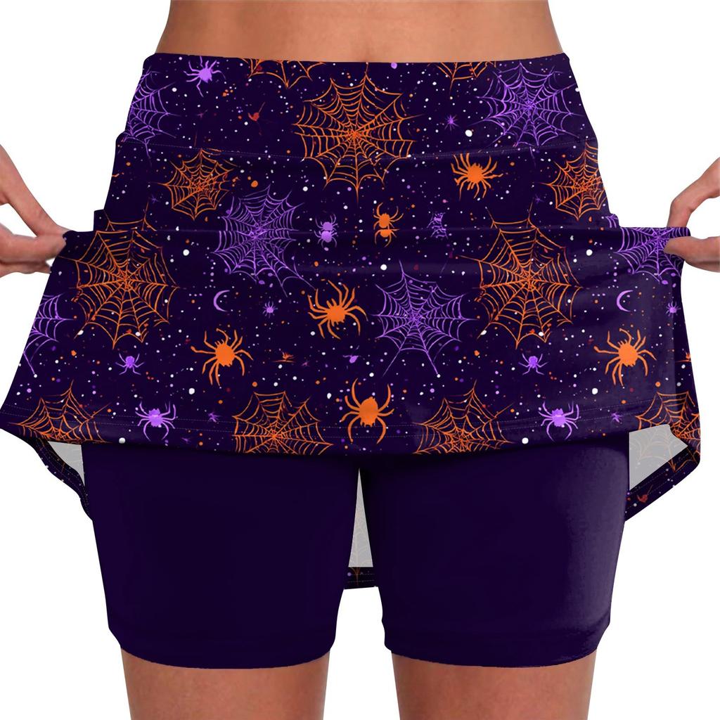 Эластичные брюки-кюлоты для йоги для женщин, спортивные шорты с принтом, легкие узкие бегуны с высокой талией