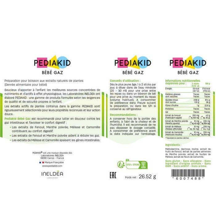 Pediakid Беби Газ 12 стиков