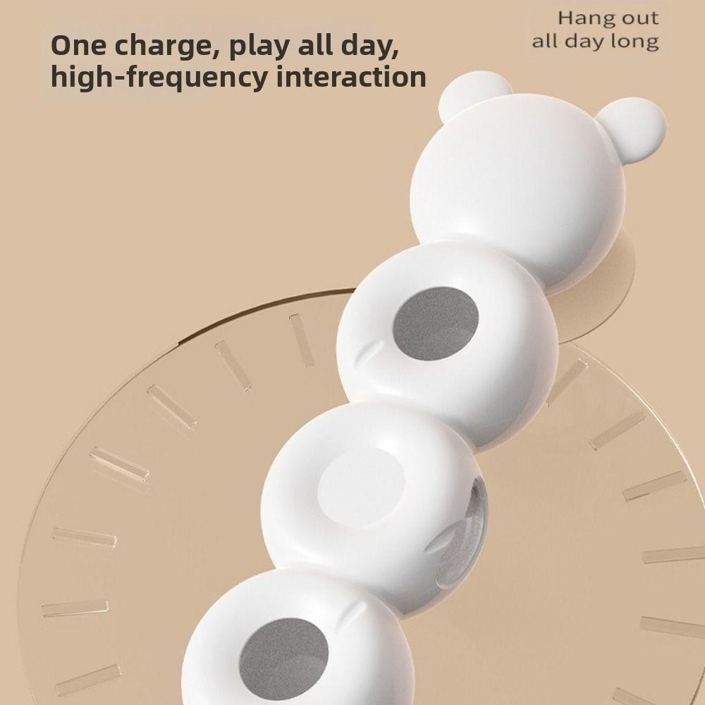 Rechargeable Intelligent Interactive Cat Toy Suction Cup Caterpillar Kitten Toys  Pet Supplies