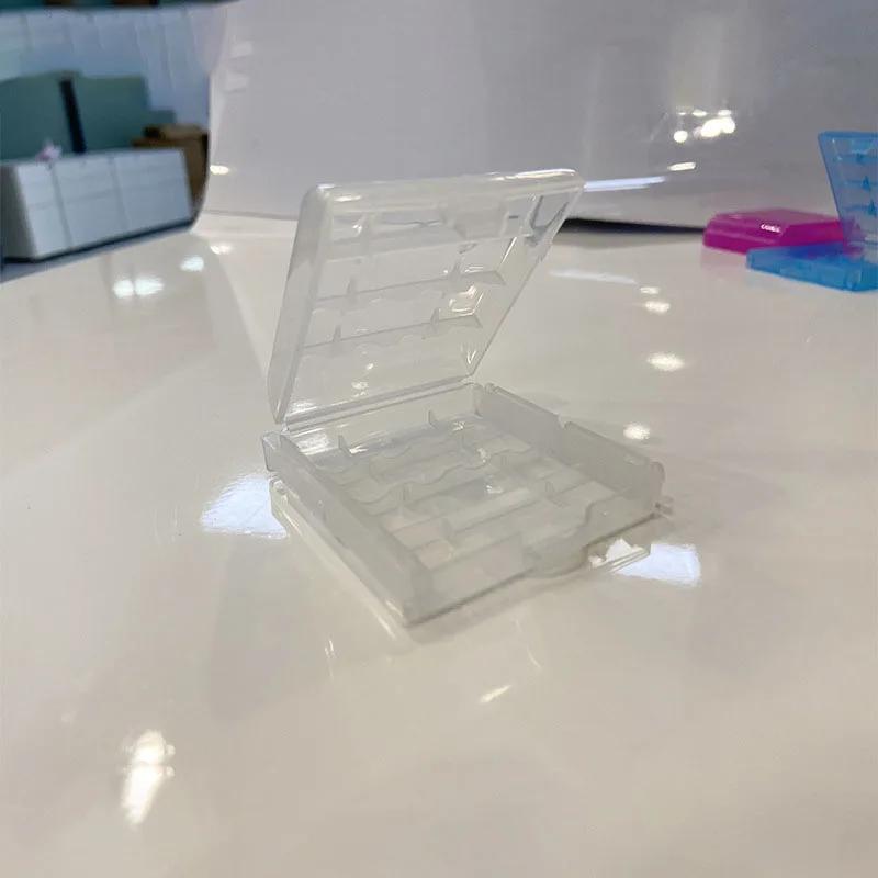 5 шт. Прозрачный пластиковый бокс для хранения батареек, подходит для батареек AA/AAA, энергосберегающий контейнер для батареек, держатель