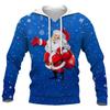 Funny Santa Claus Graphic Hoodies For Men Clothes Fashion Christmas Gifts Tracksuit Snowman 3D Printed Pullovers Y2k Kids Hoody