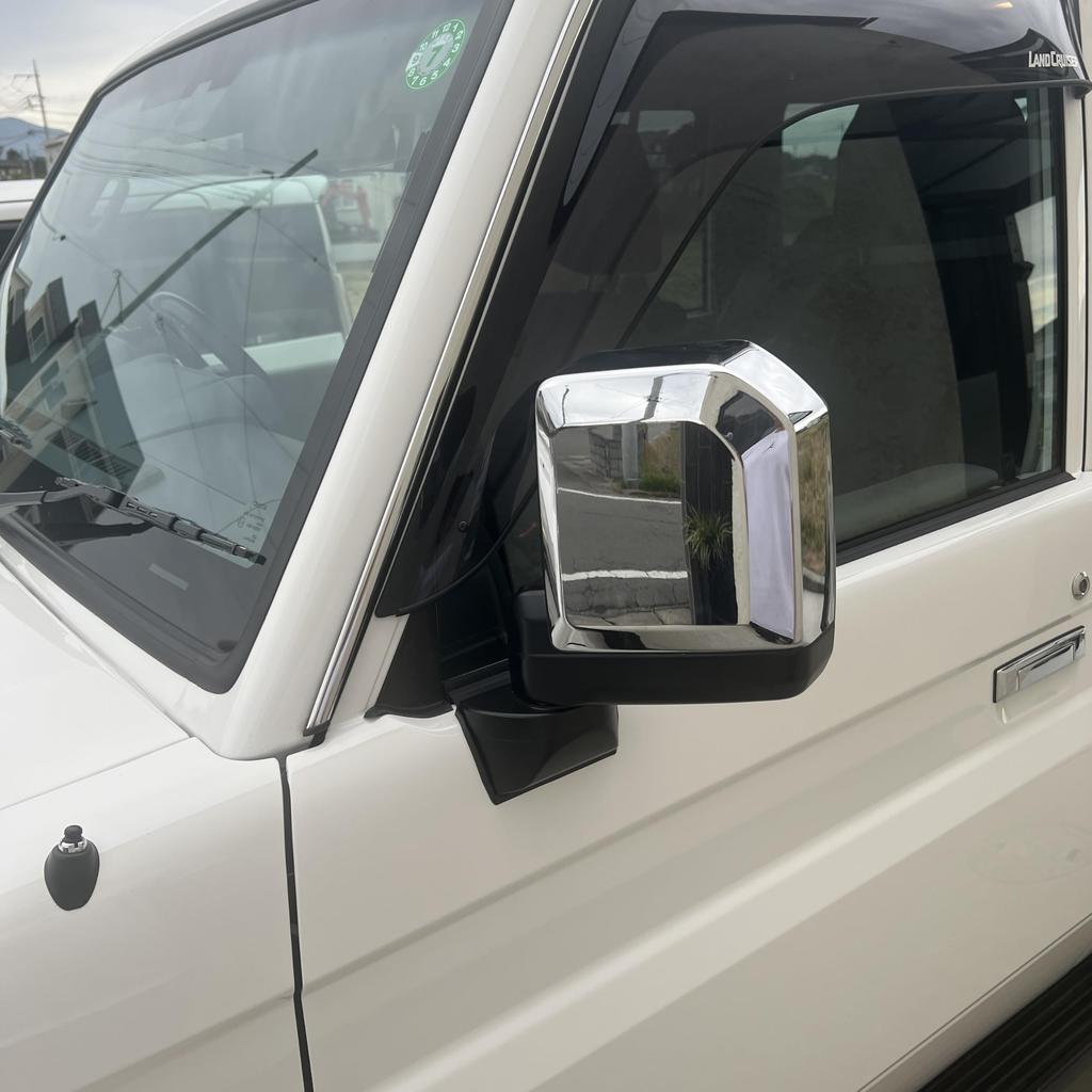 Side mirror covers for Land Cruiser 70 LC70 76 79 2024 and later
