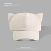 Korean Version of Cute Cat Ears Hat for Women Octagonal Hat British Retro Sweet Duck Tongue Beret  Japanese Newsboy Hat for Men