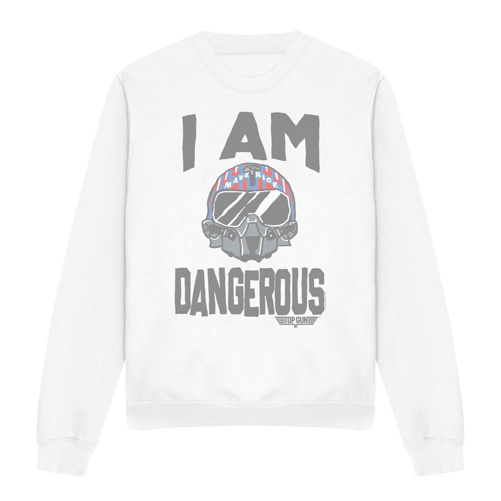 Top Gun Unisex Adult I Am Dangerous Sweatshirt