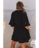 Azura Exchange Ruffled Sleeve V Neck Babydoll Mini Dress
