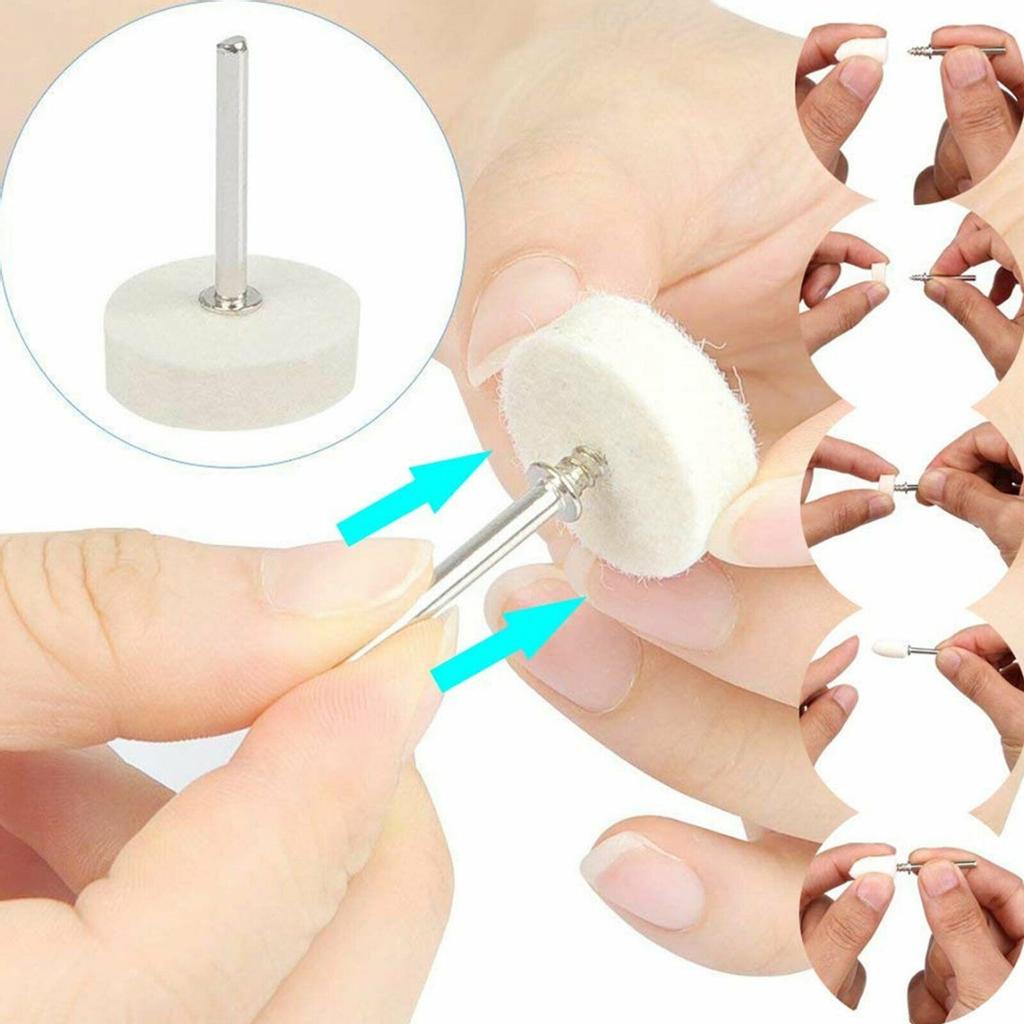 100 шт., полировальный круг из шерстяного фетра, полировальный диск, насадки для конуса колеса, оправки Dremel