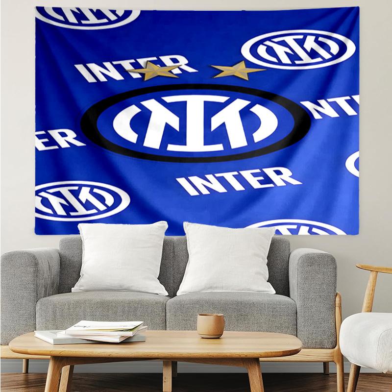 Inter Milan Crest Tapestry, Unique Design Tapestry, Suitable for Bedroom,Livingroom, Playroom,Heartwarming Fan Holiday Gifts