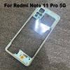6.67" Middle Frame For Xiaomi Redmi Note 11 Pro 4g 5g Front Bezel Back Housing Case Mid Plate Replacement