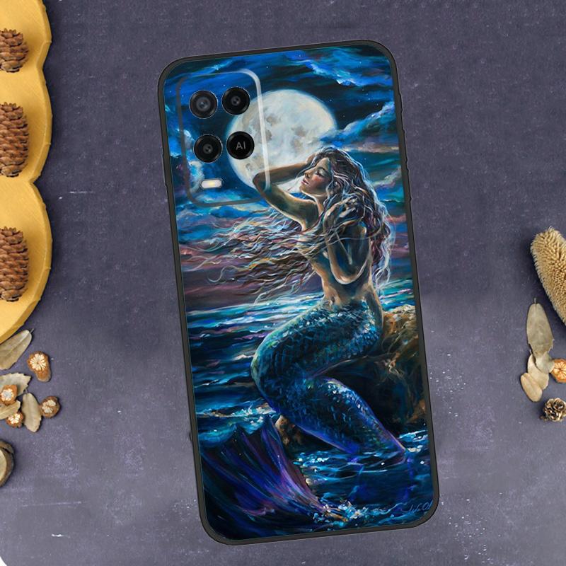 Mermaid Phone Case For Oppo A40 A60 A80 A78 A98 A18 A38 A58 A74 A94 A54 A16 A76 A96 A15 A17 A77 A57S