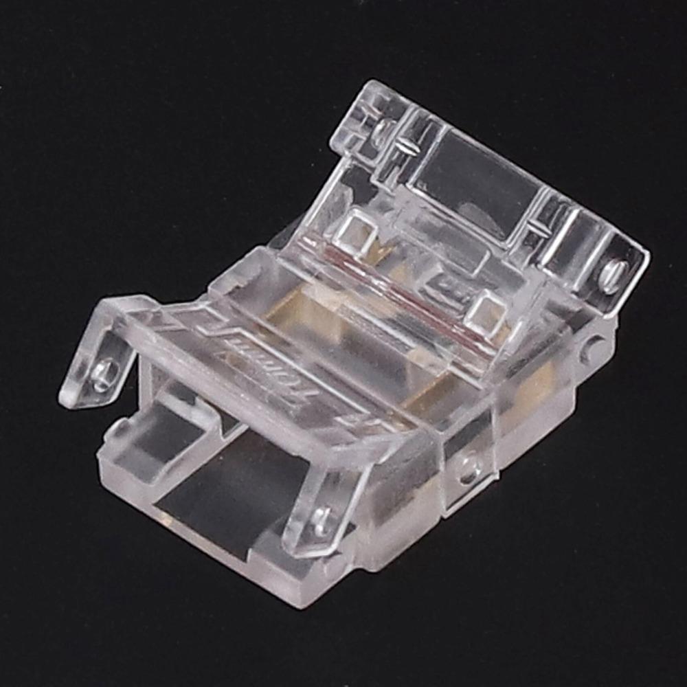 20pcs 2 Pin LED Strip Connectors COB Solderless LED Connectors Strip to Wire Adapter For Office