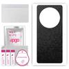 apgo Protective Skin Sticker for the Back Compatible with Oppo Find X6, Wrap Film, Foil, Vinyl - Pattern Black Honeycomb