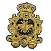 1pc New Gold Sequins Crown Bee Patches Embroidery Applique Sew On Clothes Craft
