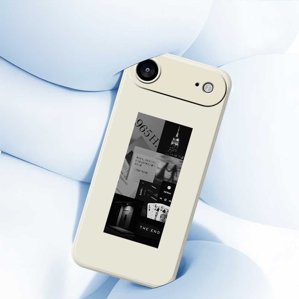 For iPhone 17 Air Case Stitching Photos Pattern Printing Straight Edge TPU Phone Back Cover