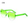 Funny Gradient Lenses Colorful Party Sun Glasses Heart-shaped Sunglasses Shades Heart Glasses