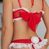 Christmas Christmas Bell Cosplasy Christmas Costume Christmas Party Sexy Lingerie Sleepwear Lace Christmas Homewear S-XL