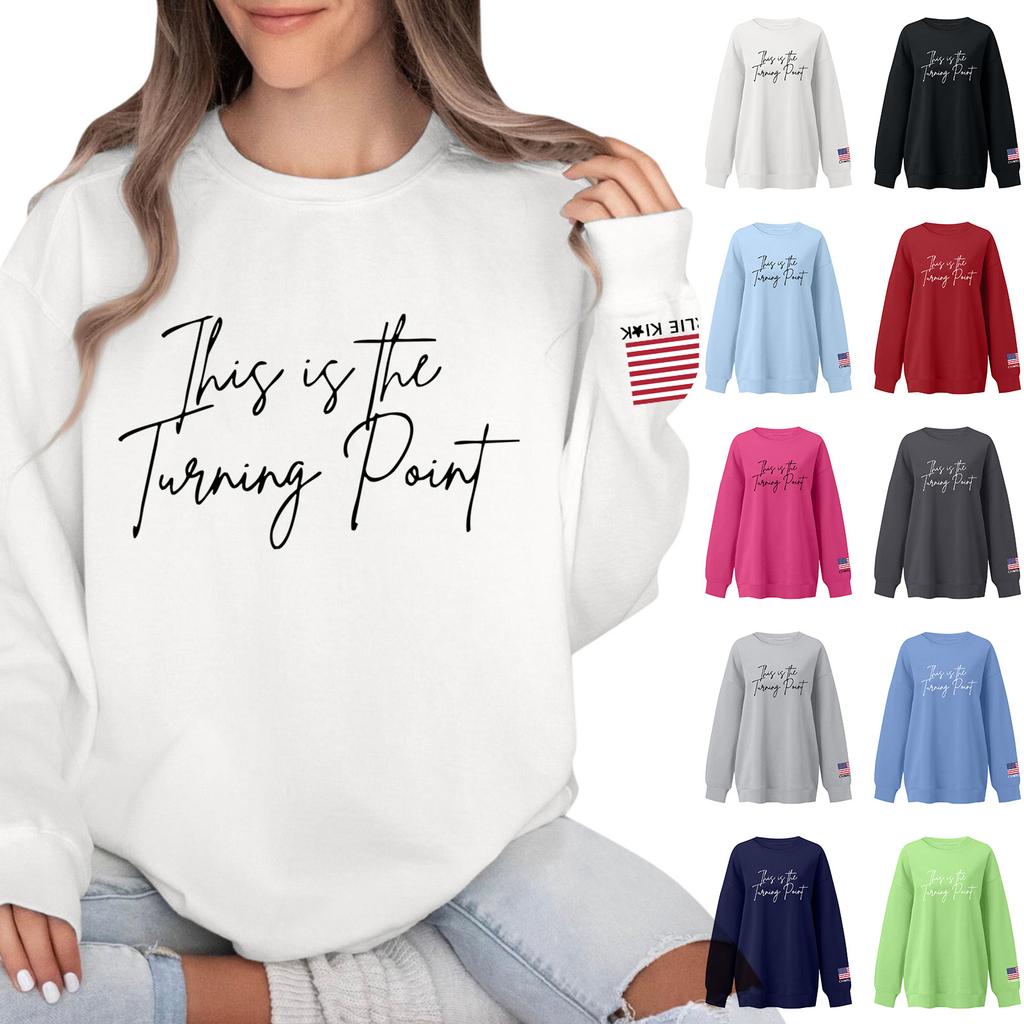 Women's Colorblock Sweatshirt Long Sleeve Round Neck Casual Comfortable Loose Lightweight Women's Sweatshirtt