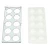 Ravioli Maker Press 10 Holes Iron ABS Durable Square Ravioli Maker for Home Dumpling Making Silver