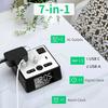 Smart Loud Hotel Best Desk Digital Alarm Clock and Charging Station With Usb a and C Charger AcOutlets for Heavy Sleepers