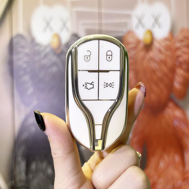 Maserati Levante & Ghibli Женский Высококлассный Чехол для Ключа Защитная Оболочка