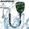 Baofeng UV-5R PTT Microphone Waterproof Camo Walkie Talkie Speaker Radio Mic 2-Pin Kenwood Type Handheld Mic For Quansheng UV-K5