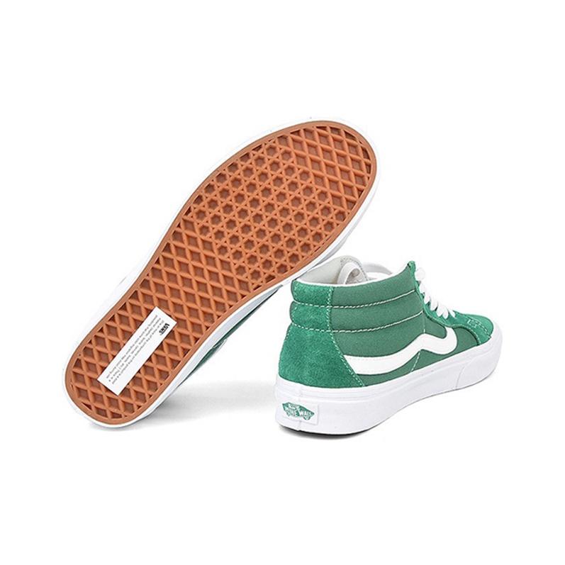 Vans Sk8 Легкие кроссовки-скейты с обхватом средней высоты Унисекс Белый Зеленый VN0A391FTOY