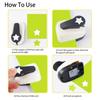 DIY Paper Cutting Pentagram Hole Punch ABS Plastic Craft Hole Punch New Kid Hole Punch  Children