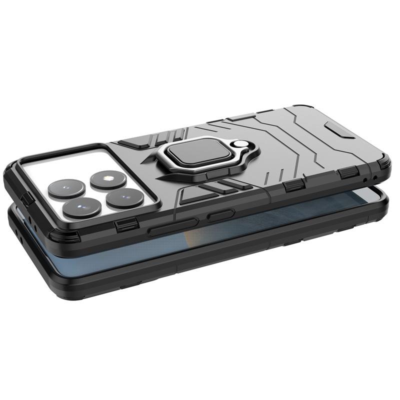 Ring Holder Car Magnetic Cover For POCO X6 F6 Pro Case For POCO M6 F5 X5 X4 X3 NFC M3 Pro F3 F4 GT C40 C65 M5S Shockproof Bumper