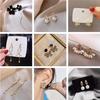 Korean Dongdaemun Geometric Pearl Dangle Earrings - Trendy Accessories for Women.
