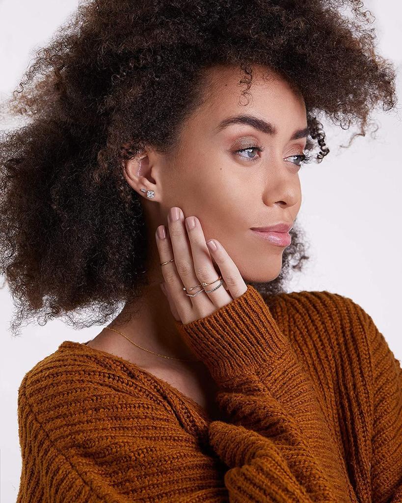 Cao Shi's Elegant Women's Minimalist Stacked Ring - Sleek, High-End, Low-Key Index Finger Jewelry