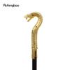 Golden Luxury Snake Handle Fashion Walking Stick for Party Decorative Walking Cane Elegant Crosier Knob Walking Stick 93cm