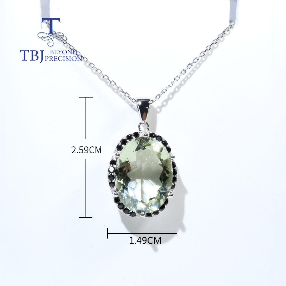 Новый!Серьги-подвески с натуральным бразильским зеленым аметистом BL, настоящие драгоценные камни, овальные 12*16 мм, комплект ювелирных изделий из стерлингового серебра 925 пробы, изысканные ювелирные изделия