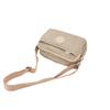 Lightweight Nylon Crossbody Bag, Casual Versatile Bag, Water-Resistant Sport Bag, Large Capacity with Multiple Compartments, Beige