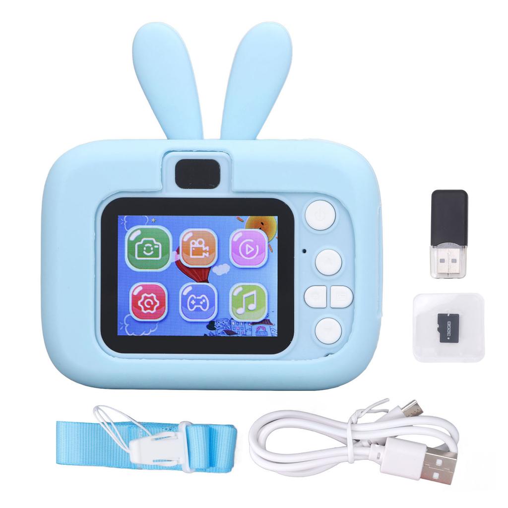 Kids Camera 20MP 1080P 2.0 Inch Color Display Timed Video Recording Playing Games Rich Effects