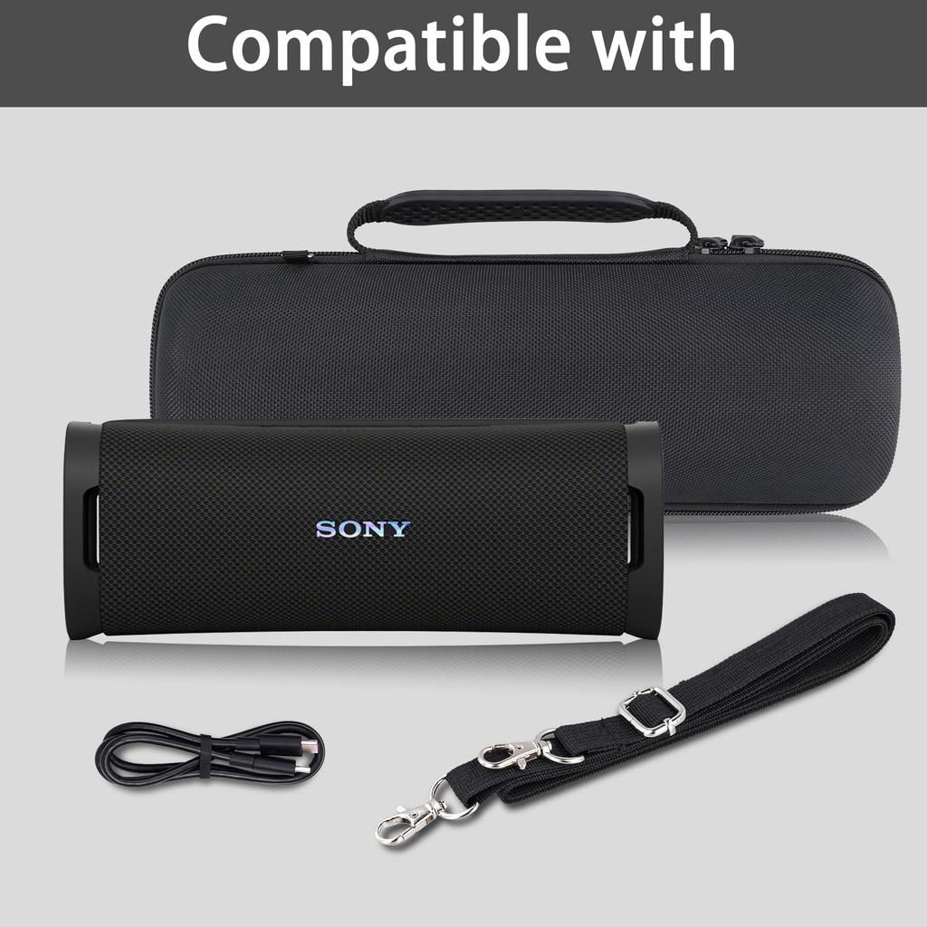 (Case Only) Sony Wireless Speaker SRS-ULT10 Storage Case, Black - co2CREA