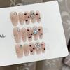 Pure Hand-made Phototherapy Wear Nail Tablets Blush Heart-moving Message Wear Nail Finished Product Reusable Nail Patches