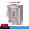 Wall-Mounted Lockable 36-Slot Phone Storage Cabinet