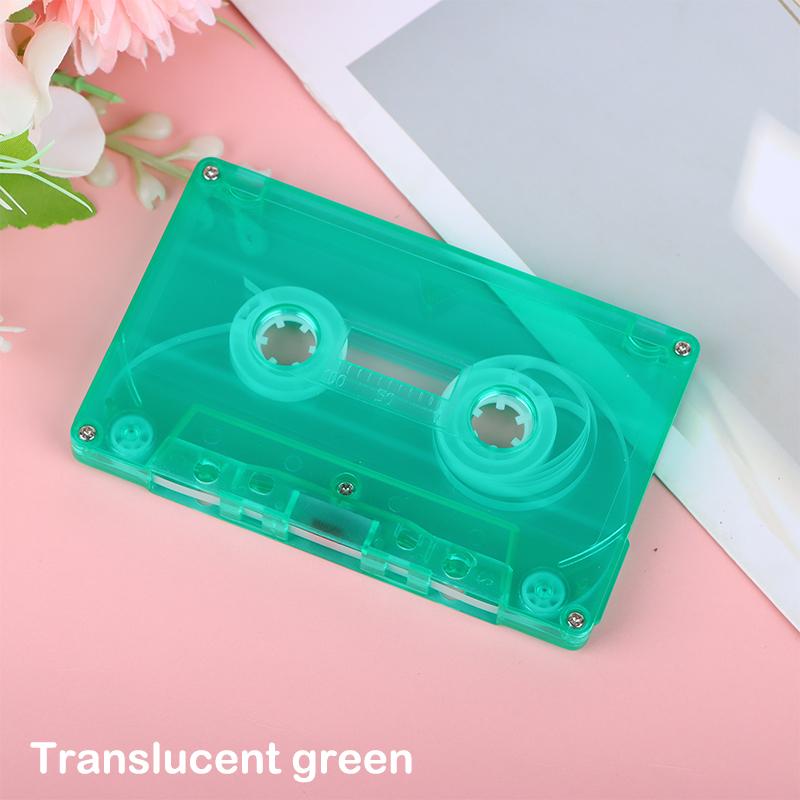 1Pc Color Blank Tape Case Audio Magnetic Audio Recording Cassette Tape Shell Empty Reel To Reel Cassette(No Tape Core)