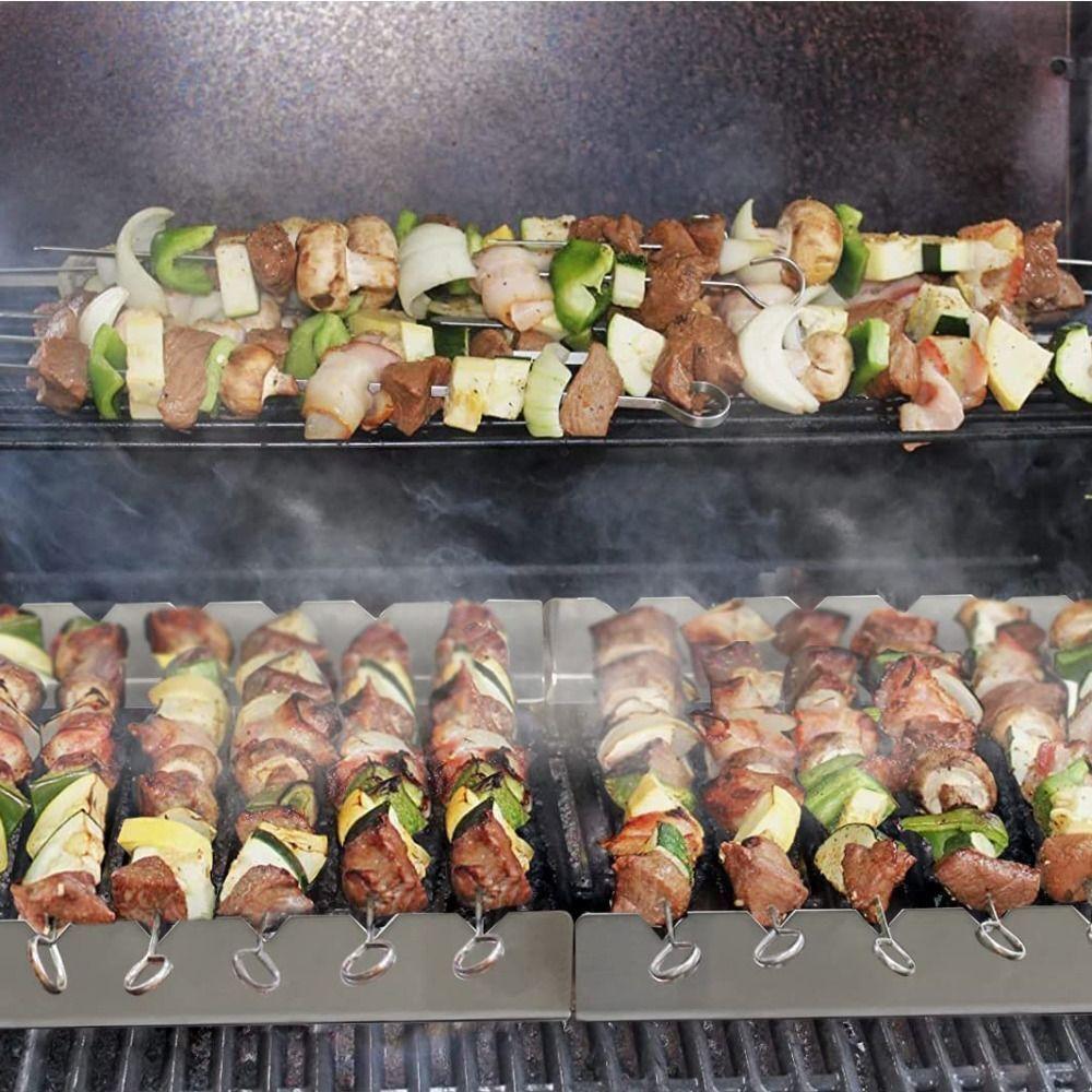 Аксессуары для гриля, инструмент для барбекю, стойка для гриля из нержавеющей стали, держатель для гриля