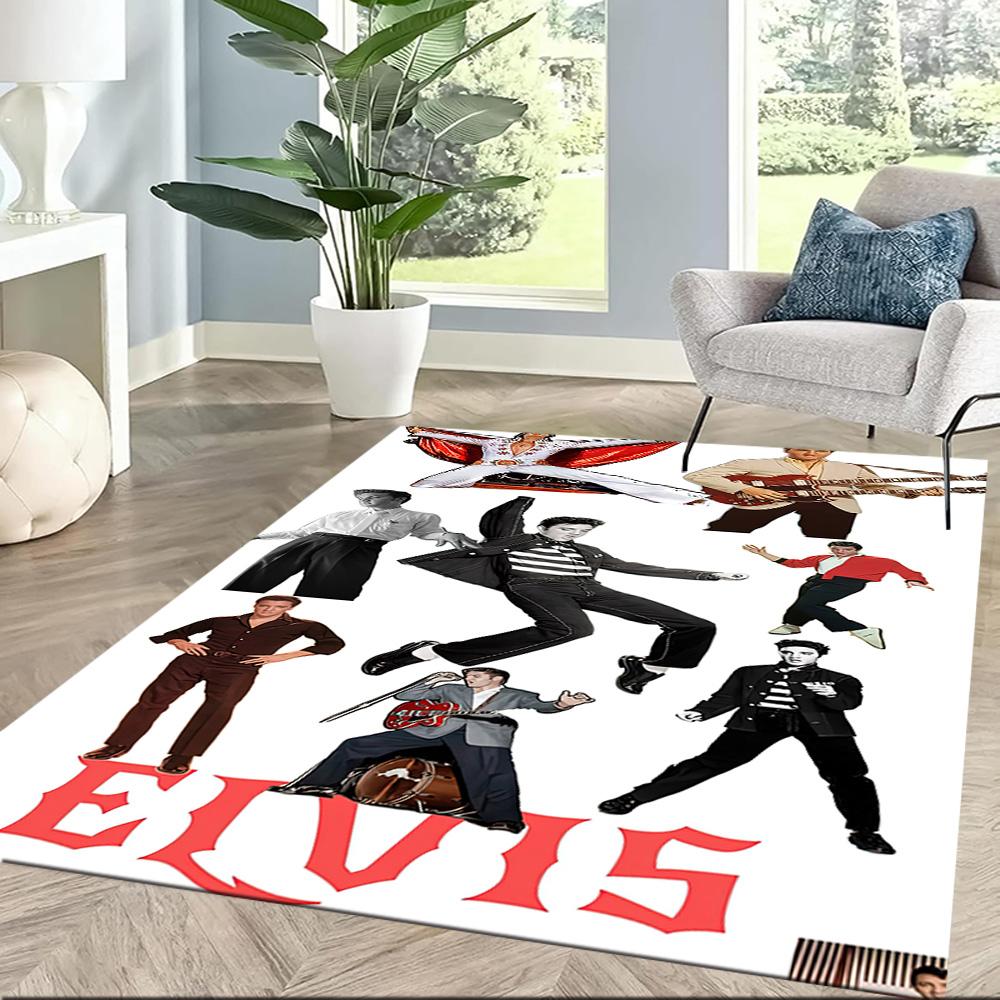Elvis Floor Mat Suitable For Game Room Balcony Playrooms Kitchen Antislip Rug Anime Office Decor Spiritual Gift
