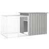 VidaXL Chicken Cage Grey 200x91x100 Cm Galvanized Steel, Chicken Run, Chicken Coop, Outdoor Chicken House, 171546