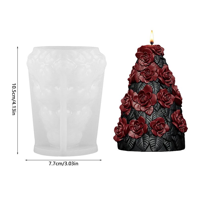 3D Рождественская елка Свеча Силиконовая форма Сделай сам Украшение для рождественской вечеринки Формы для изготовления ароматерапевтического гипса Домашнее украшение Подарки