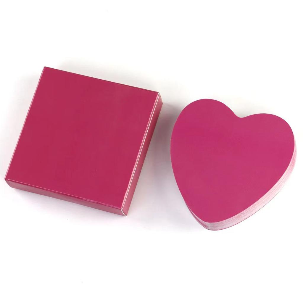 Карты с признанием в любви 8,5*8,5 см, 55 шт. Карты-оракулы в форме сердца для влюбленных со значениями на них