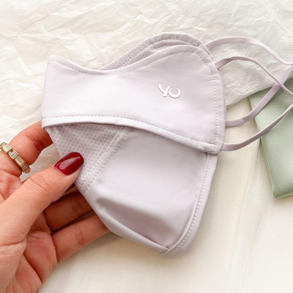 Солнцезащитный шарф для лица Ice Silk Mask Летняя маска Gini для лица Дышащая маска для лица для верховой езды